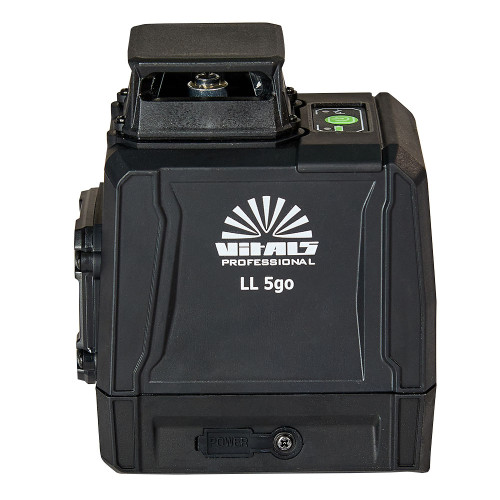 Нівелір лазерний Vitals Professional LL 5go до 50м ±0.3мм/м зелений промінь вертикаль 120° горизонталь 360° АКБ 3.7В 5200мА·год сумка IP54 0.63кг
