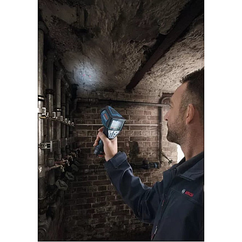 Термодетектор аккумуляторный Bosch Professional GIS 1000 C, 12В, акб 1х2Ач, -40°C…+1000°C, ±1.0°C, IP54, 0.1–5м, 0.54кг, кейс