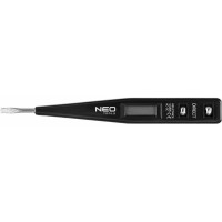 Детектор напруги Neo Tools, 12-250В, РК-дисплей, 0.014кг