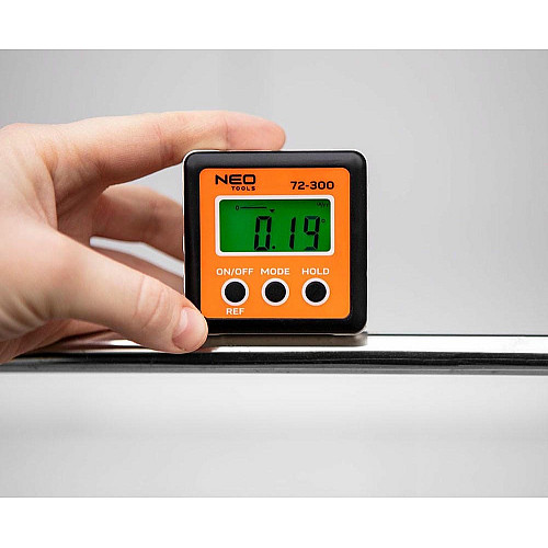 Кутомір Neo Tools, ±0.1°, 4 одиниці вимірів, магніт