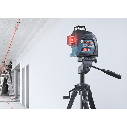 Нівелір лазерний Bosch Professional GLL 3-80 до 30м ±0.3мм/м червоний промінь з приймачем 120м 0.82кг