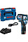 Термодетектор аккумуляторный Bosch Professional GIS 1000 C, 12В, акб 1х2Ач, -40°C…+1000°C, ±1.0°C, IP54, 0.1–5м, 0.54кг, кейс