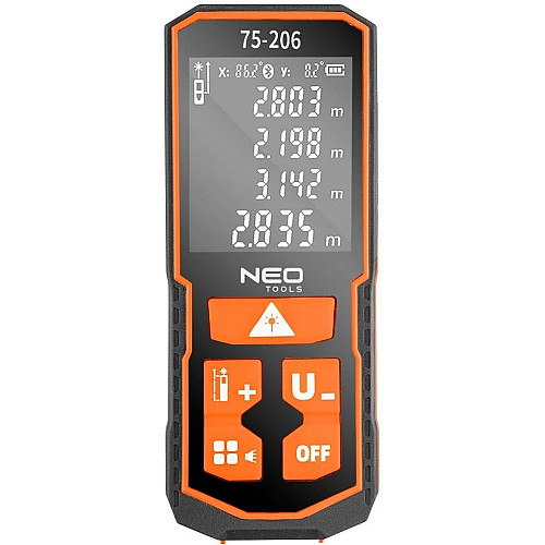 Далекомір лазерний Neo Tools, 0.05–100м, ±2мм, 0.096кг