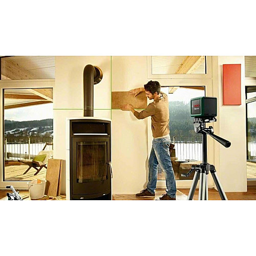 Нивелир лазерный Bosch Quigo Green до 12м ±0.6мм/м зеленый луч 1.098кг