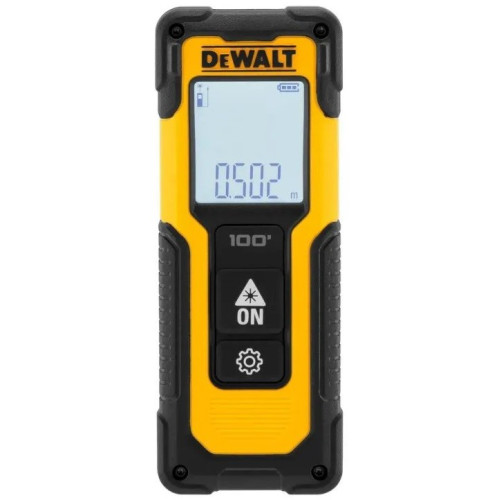 Далекомір лазерний DeWalt Li-lon 2хААА 30м +/- 3мм IP54 0.1кг