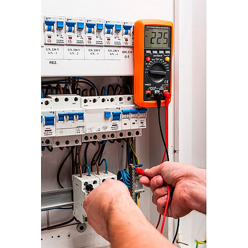 Мультиметр цифровой Neo Tools, 0-300В, широкий ЖК-дисплей с подсветкой, чехол
