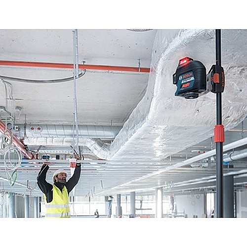 Нівелір лазерний Bosch Professional GLL 3-80 до 30м ±0.3мм/м червоний промінь з приймачем 120м 0.82кг