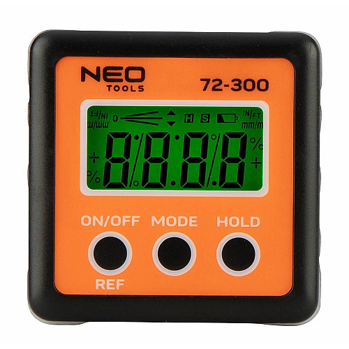 Кутомір Neo Tools, ±0.1°, 4 одиниці вимірів, магніт