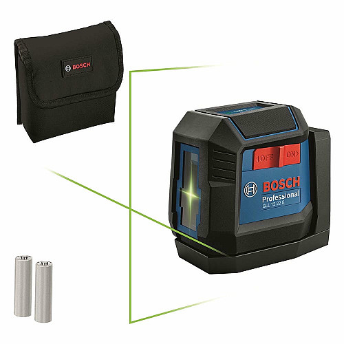 Нивелир лазерный Bosch Professional GLL 12-22 G до 12м 0.3мм/м зеленый луч чехол 0.35кг