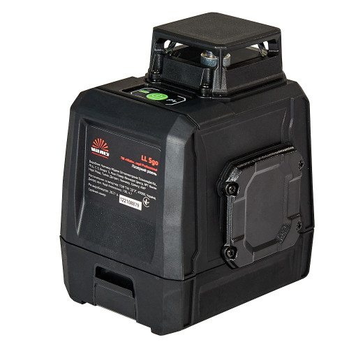 Нівелір лазерний Vitals Professional LL 5go до 50м ±0.3мм/м зелений промінь вертикаль 120° горизонталь 360° АКБ 3.7В 5200мА·год сумка IP54 0.63кг