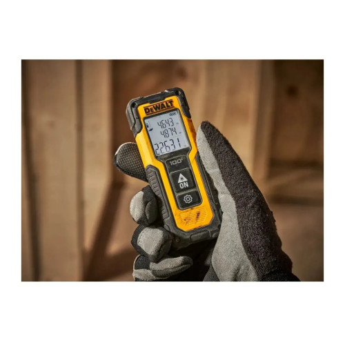 Далекомір лазерний DeWalt Li-lon 2хААА 30м +/- 3мм IP54 0.1кг