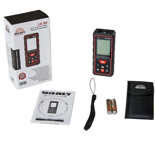 Далекомір лазерний Vitals Professional LD 50 , 0.05–50м, ±3мм, 0.17кг