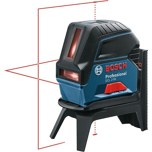Нивелир лазерный Bosch Professional GCL2-50 до 20м ±0.3мм/м красный луч +RM1+BM3 чехол мишень кейс IP54 0.6кг