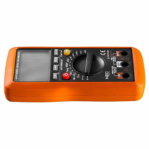 Мультиметр цифровой Neo Tools, 0-300В, широкий ЖК-дисплей с подсветкой, чехол