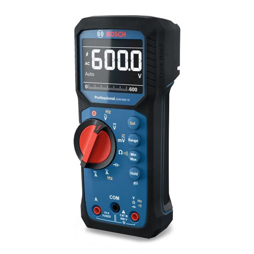 Мультиметр цифровий Bosch Professional GDM 600-15 0-600В LCD-дисплей 2AAх1.5В