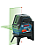 Нивелир лазерный Bosch Professional GCL 2-15G до 15м ±0.3мм/м зеленый луч + RM1 + кейс IP 54