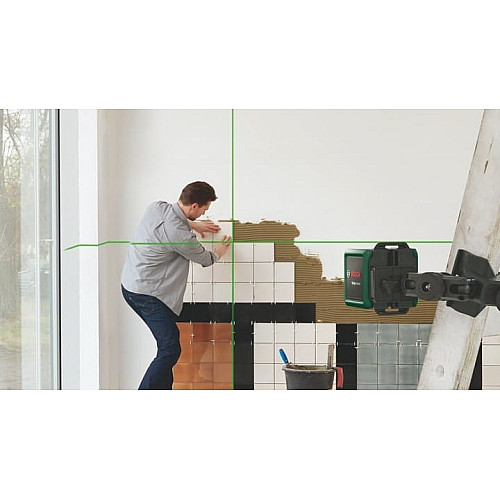 Нивелир лазерный Bosch Quigo Green точность до 12м±0.8мм/м зеленый луч 0.27кг