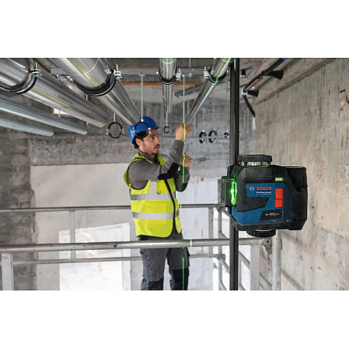 Нівелір лазерний Bosch GLL 12V-100-33 CG 12В/4АА до 30м ±0.3мм/м зелений промінь чохол 1.76кг