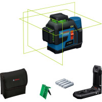 Нівелір лазерний Bosch GLL 12V-100-33 CG 12В/4АА до 30м ±0.3мм/м зелений промінь чохол 1.76кг