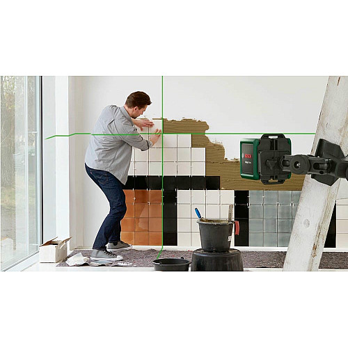 Нивелир лазерный Bosch Quigo Green до 12м ±0.6мм/м зеленый луч 1.098кг