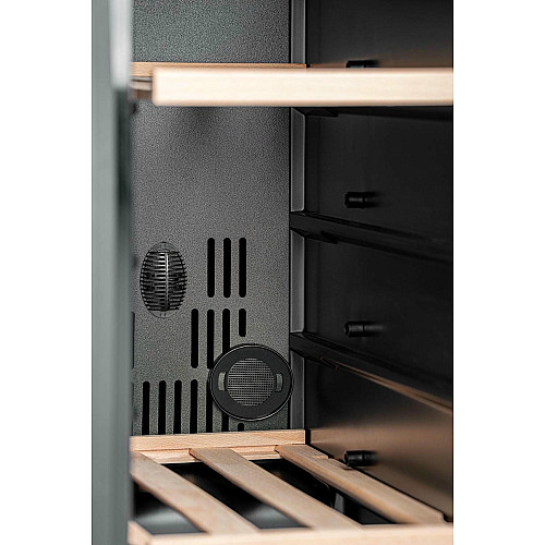 Холодильник Philco для вина, 87x60x57, холод.отд.-116л, зон - 2, бут-40, диспл, подсветка, черный