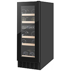 Холодильник Philco для вина, 85х29.5х57, холод.відд.-47л, зон - 2, бут-17, диспл, підсвітка, чорний