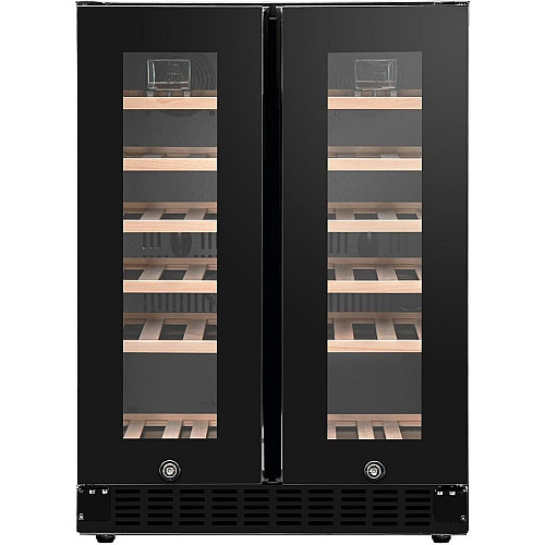 Холодильник Philco для вина, 87x60x57, холод.отд.-116л, зон - 2, бут-40, диспл, подсветка, черный