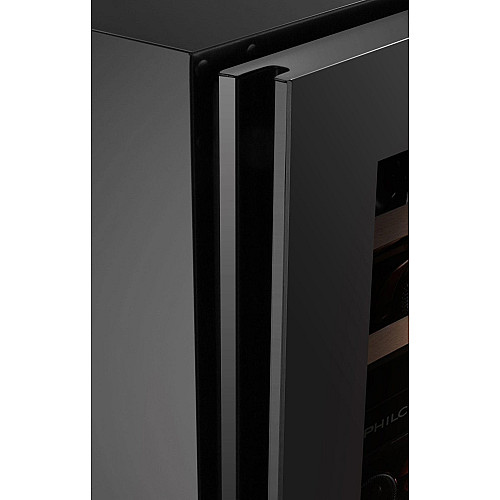 Холодильник Philco для вина, 81.3х57х52.5, холод.отд.-26л, зон - 1, бут-6, диспл, подсветка, черный