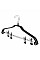 Набор вешалок с прищепками ARDESTO 42см, 2шт, металл, ПВХ, черный