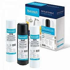 Комплект картриджів Ecosoft 1-2-3 Standart (2 поліпропілену+вугілля)