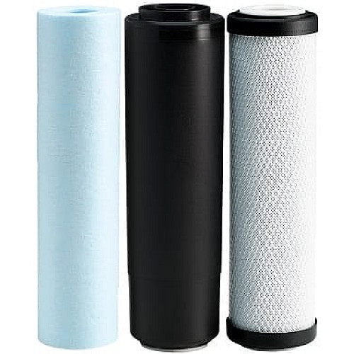 Комплект картриджей Ecosoft 1-2-3 улучшенный (2 угольных картриджа+полипропилен)
