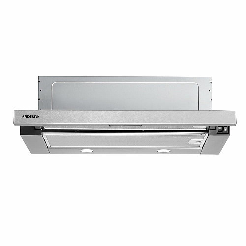 Витяжка ARDESTO телескопічна, 60см, 450м3ч, метал, 2х1Вт LED, кнопкове, нерж