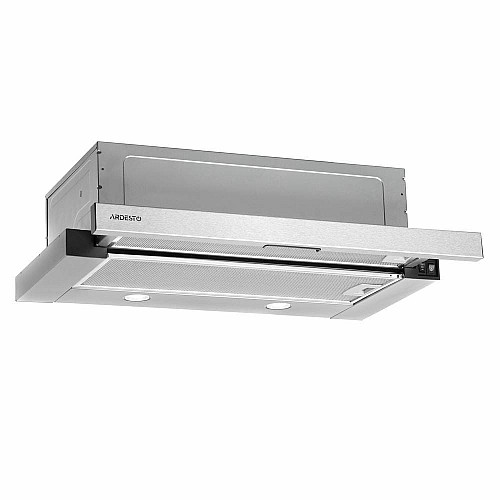 Витяжка ARDESTO телескопічна, 60см, 450м3ч, метал, 2х1Вт LED, кнопкове, нерж