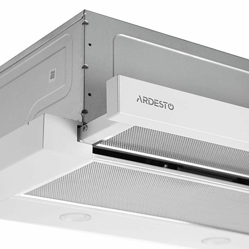 Вытяжка ARDESTO телескопическая, 60см, 700м3ч, металл, 2х1Вт LED, кнопочное, белый