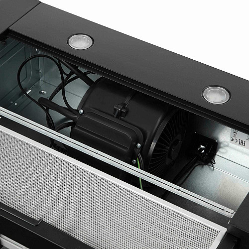 Вытяжка ARDESTO телескопическая, 60см, 450м3ч, металл, 2х1Вт LED, кнопочное, черный