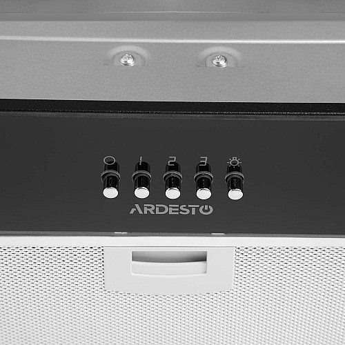 Вытяжка ARDESTO встроенная, 52см, 700м3ч, стекло, 2х1Вт LED, кнопочное, черный