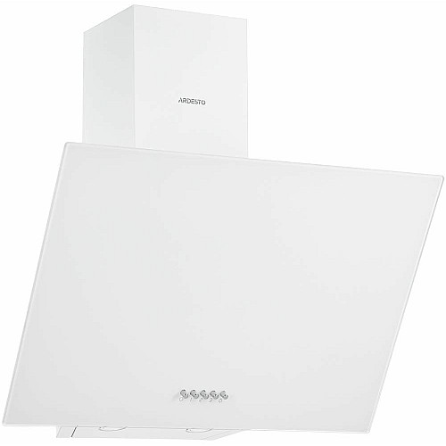 Витяжка ARDESTO похила, 60см, 900м3ч,  скло, 2х1Вт LED, кнопкове, білий