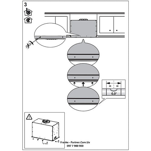 Вытяжка Franke встраиваемая 70см, 1120м.куб/час, Box Flush Evo FBFE XS A70, нерж
