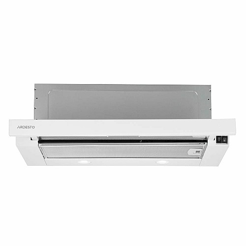 Вытяжка ARDESTO телескопическая, 60см, 700м3ч, металл, 2х1Вт LED, кнопочное, белый