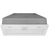 Вытяжка ARDESTO встроенная, 52см, 700м3ч, стекло, 2х1Вт LED, кнопочное, белый