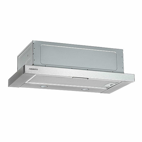 Витяжка ARDESTO телескопічна, 60см, 450м3ч, метал, 2х1Вт LED, кнопкове, нерж
