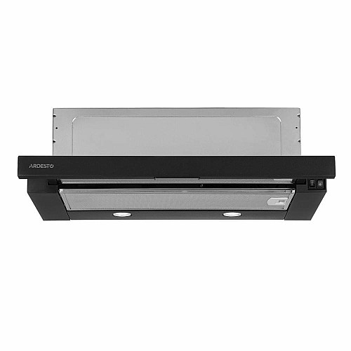 Вытяжка ARDESTO телескопическая, 60см, 450м3ч, металл, 2х1Вт LED, кнопочное, черный