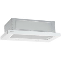 Витяжка ARDESTO телескопічна, метал, 60см, 450м3ч, метал, 2х1Вт LED, кнопкове, білий