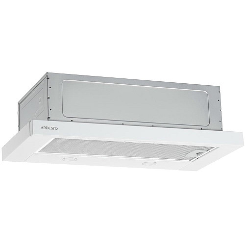 Витяжка ARDESTO телескопічна, метал, 60см, 450м3ч, метал, 2х1Вт LED, кнопкове, білий