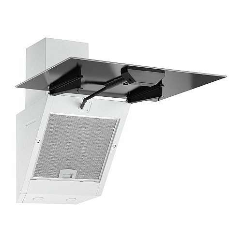 Витяжка ARDESTO похила, 60см, 900м3ч,  скло, 2х1Вт LED, кнопкове, білий