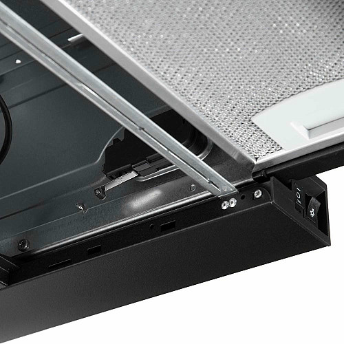Вытяжка ARDESTO телескопическая, 60см, 450м3ч, металл, 2х1Вт LED, кнопочное, черный