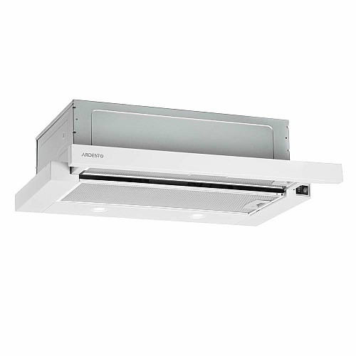 Витяжка ARDESTO телескопічна, метал, 60см, 450м3ч, метал, 2х1Вт LED, кнопкове, білий