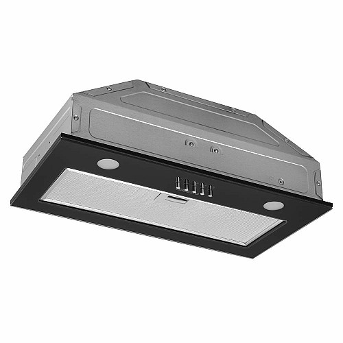 Вытяжка ARDESTO встроенная, 52см, 700м3ч, стекло, 2х1Вт LED, кнопочное, черный