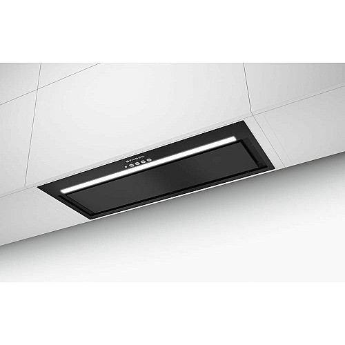 Вытяжка Faber встроенная, 70см, 1119м.куб/час, Inka Lux Evo Bk Matt A70, черный матовый