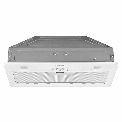 Вытяжка ARDESTO встроенная, 52см, 450м3ч, металл, 2х1Вт LED, кнопочное, белый